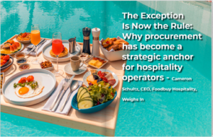 Global Hospitality Magazine features CEO of Foodbuy Hospitality Cameron Schultz in summer edition